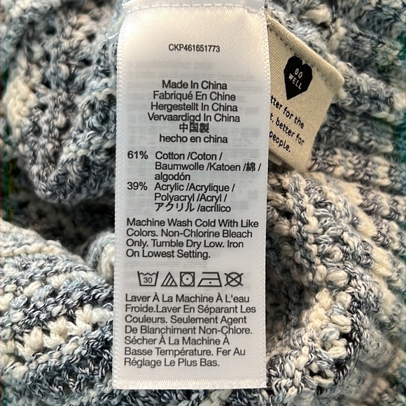 Madewell Southbrook Open-Stitch Pullover Sweater in Space-Dye SZ XS - Picture 7 of 7